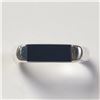 Image 1 : BZ1217-71 SILVER BLACK ONYX RING