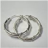 Image 1 : BZ1217-67 SILVER HOOP EARRINGS
