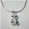 Image 1 : BZ1217-79 SILVER BEAR 16" NECKLACE