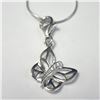 Image 1 : BZ1217-92 SILVER CZ 16" DRAGONFLY
