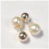 Image 1 : BZ1217-69 10K FRESH WATER PEARL 2IN1 EARRINGS