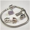 Image 1 : BZ1217-99 SILVER PANDORA STYLE BRACELET