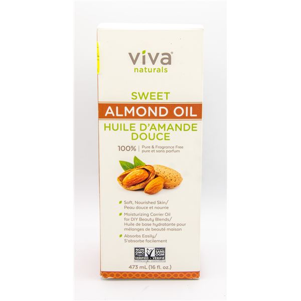 VIVA NATURALS SWEET 100% ALMOND OIL 473ML