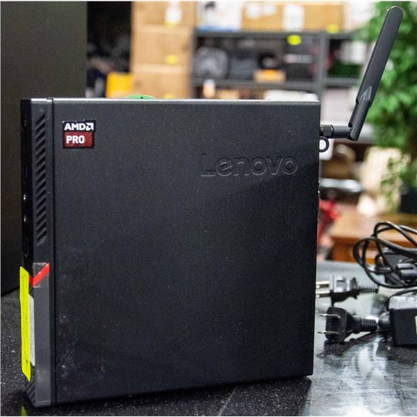 LENOVO M715Q TINY AMD A10 4G/120 WITH ADAPTOR WIFI