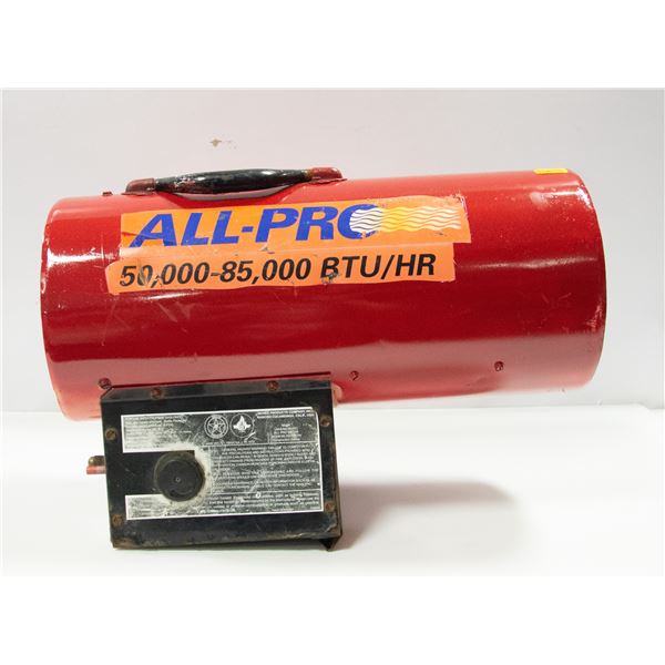 ALL PRO 50,000-85,000 BTU HEATER