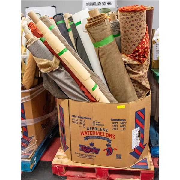 LARGE PALLET LOT OF ASSORTED UPHOLSTRY