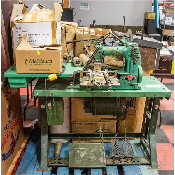 PALLET WITH COMMERCIAL APEX SEWING MACHINE