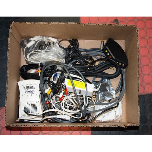 AV & DATA CABLES, ADAPTER, SPLITTER, BATTERY CHARG