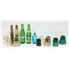 Image 1 : BOX OF VINTAGE GLASS INSULATORS SOLD WITH ANTIQUE