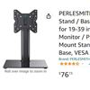 Image 1 : PEARLESMITH SWIVEL UNIVERSAL TV STAND/BASE