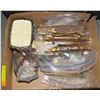 Image 1 : BRASS AMEROCK SOAP HOLDERS AND DRAWER PULLS