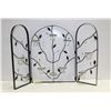 FIREPLACE SCREEN,GLASS CANDLE HOLDERS, LEAF DECOR+