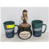 Image 1 : 3PC HARLEY DAVIDSON LOT; 2 MUGS & HARLEY FUND JAR