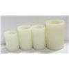 Image 1 : SET OF 4 FLAMELESS BATTERY OPERATED CANDLES