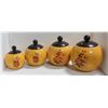 Image 1 : 1978 ARNELS POTTERY - KITCHEN CANISTER SET 0F 4