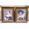 Image 1 : PAIR OF FRAMED FRENCH PROVINCIAL WALL HANGINGS