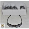 6 PAIRS OF BLACK MODERN SUNGLASSES