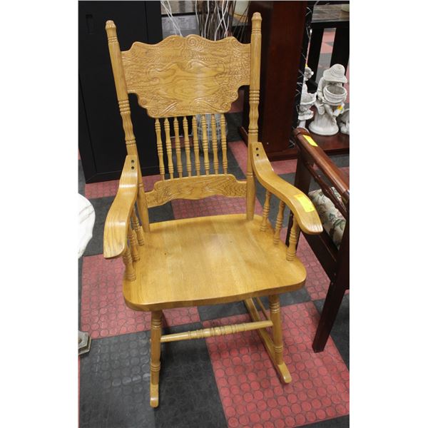 SOLID WOODEN ROCKER