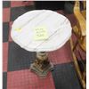 Image 1 : ITALIAN MARBLE END TABLE WITH CHURUB BASE