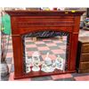 WOODEN FIREPLACE MANTEL ONLY - NO FIREPLACE