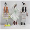 HOLLAHAZA HUNGARIAN PORCELAIN 12" TALL FIGURINES