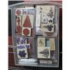 Image 1 : BOX OF ASSORTED RUBBER CRAFTING STAMPS