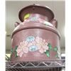 Image 1 : HAND PAINTED VINTAGE CREAM CAN