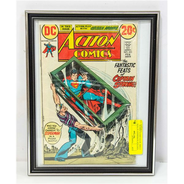 VINTAGE SUPERMAN ACTION COMIC WITH GREEN ARROW