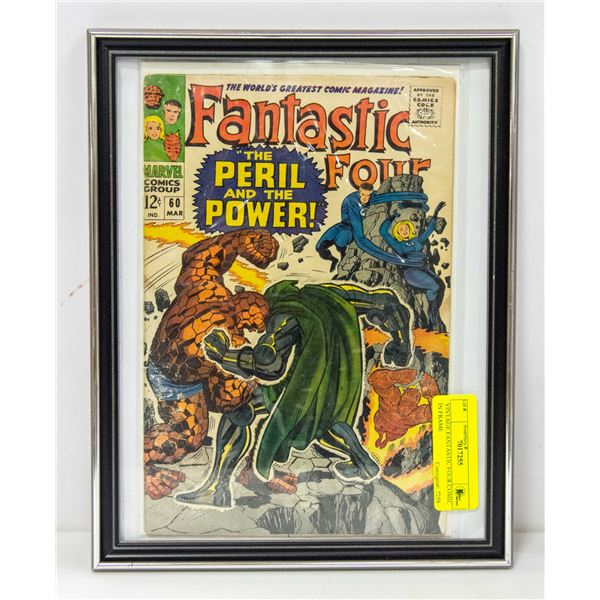 VINTAGE FANTASTIC FOUR COMIC IN FRAME