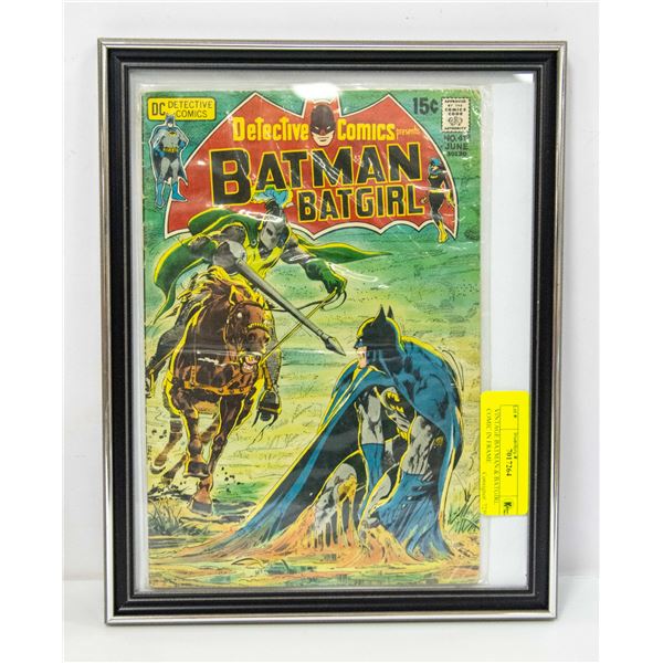 VINTAGE BATMAN & BATGIRL COMIC IN FRAME