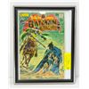 VINTAGE BATMAN & BATGIRL COMIC IN FRAME