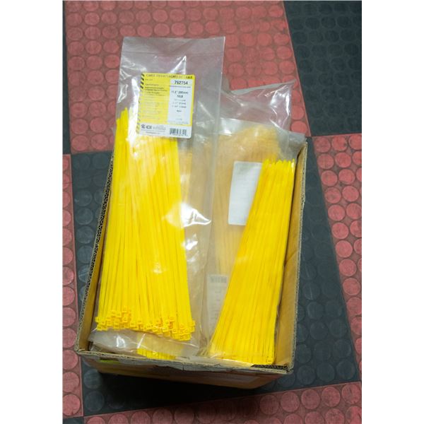 LARGE LOT OF 11.2" CABLE TIES 50LB CAPACITY