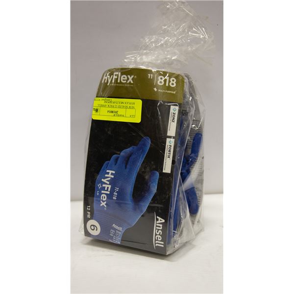 NEW SEALED 12 PACK ANSELL HYFLEX MULTI-PURPOSE