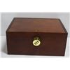 DARK WOOD LOCKING BOX