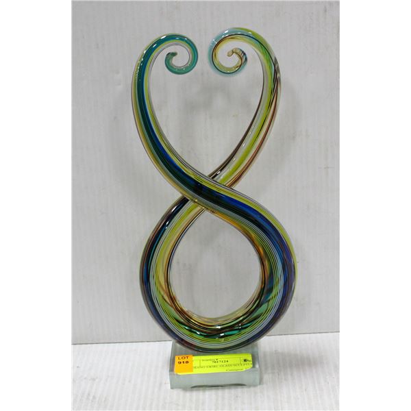 MURANO SWIRL GLASS SCULPTURE