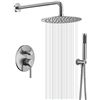 NEW REPACKED HOMELODY BRUSHED NICKEL SHOWER SYSTEM