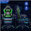 Image 3 : NEW ELECWISH GREEN BLACK DELUXE GAMING CHAIR