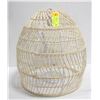 Image 1 : NEWLY UNPACKED 14" TALL WICKER STYLE CHANDELIER