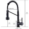 Image 3 : NEW AIMADI LED MATTE BLACK KITCHEN FAUCET WITH