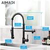 Image 2 : NEW AIMADI KITCHEN FAUCET, BLACK, PULL DOWN