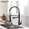 Image 4 : NEW AIMADI KITCHEN FAUCET, BLACK, PULL DOWN