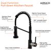 Image 2 : NEW AIMADI MATTE BLACK PULL DOWN KITCHEN FAUCET