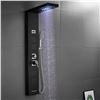 Image 1 : NEW ROVOGO LED SHOWER PANEL, BLACK COBALT FINISH