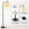 Image 3 : NEW REPACKED LED FLOOR LAMP WITH RGB SMART BULB