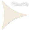 Image 1 : REPACKED BEIGE 12X12X12FT SUN SHADE SAIL WITH ROPE