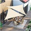 Image 3 : REPACKED BEIGE 12X12X12FT SUN SHADE SAIL WITH ROPE