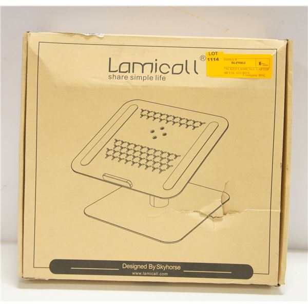 NEW REPACKED LAMICALL LAPTOP STAND, METAL STURDY