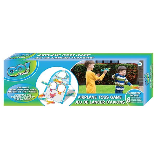 NEW GO ZONE KIDS AIRPLANE TOSS GAME WITH 6 EASY TO