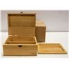 Image 1 : 2 NEW BAMBOO BOXES