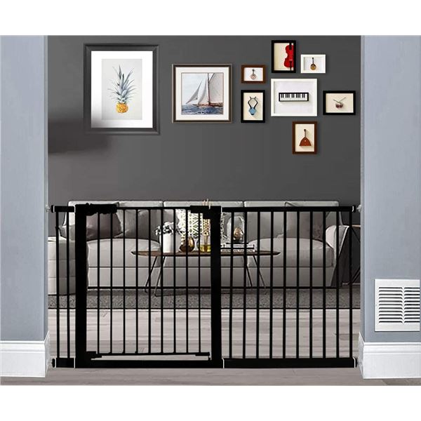 NEW REPACKED XIFAMNIY METAL BLACK BABY GATE FITS